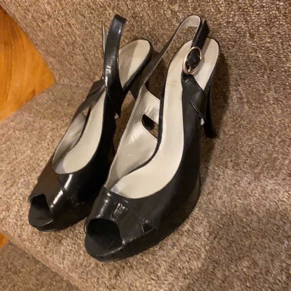 ♠️EUC Marc Fisher Genuine Leather Platform Sandals - Picture 9 of 9